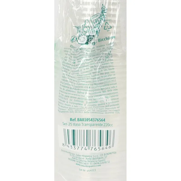 Glāžu komplekts Algon 220 ml 25 Daudzums (24 gb.)