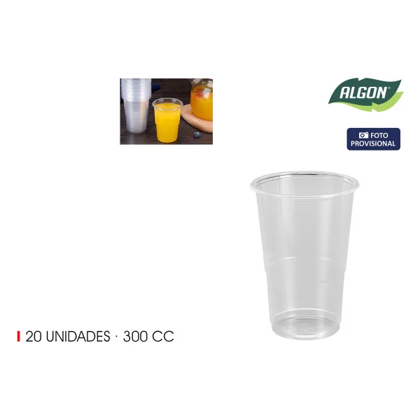 Glāžu komplekts Algon 300 ml 20 Daudzums (24 gb.)