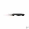 Žievelės peilių rinkinys Cuyfor Juoda Sidabras Nerūdijantis plienas 7,5 cm 6 Dalys (24 vnt.)