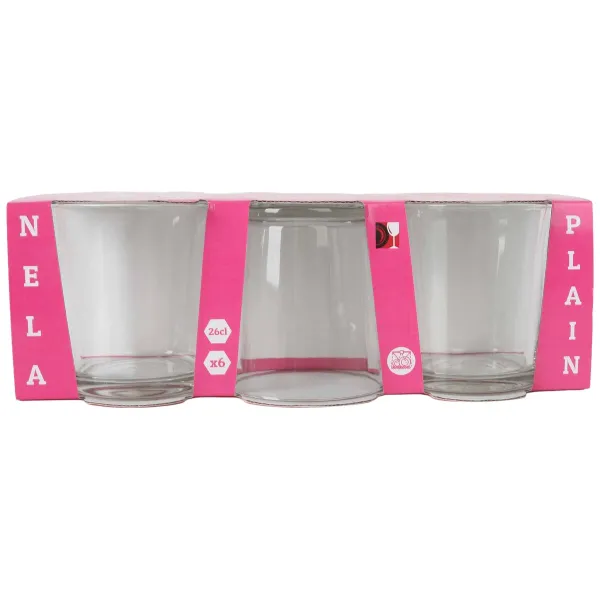 Lasisetti Inde Plain 6 Kappaletta (6 osaa)
