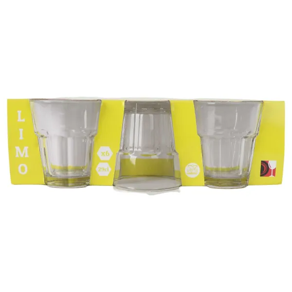 Set of glasses Inde Limo 290 ml 6 Pieces (4 Units)