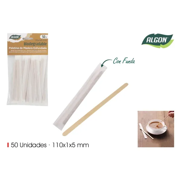 Kit of coffee stirrers Algon 110 x 1 x 5 mm 50 Pieces (24 Units)