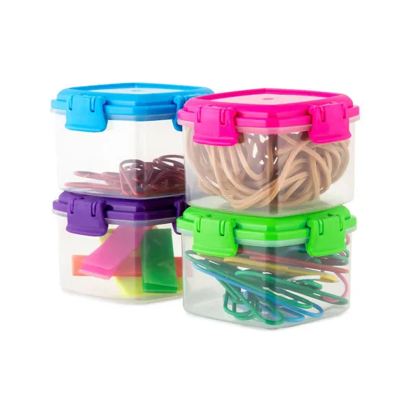 Set of lunch boxes Privilege 65 ml Mini 4 Pieces (24 Units)