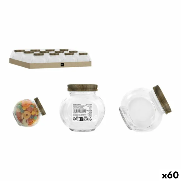 Стеклянная банка La Mediterránea WOOD 180 ml (60 штук)