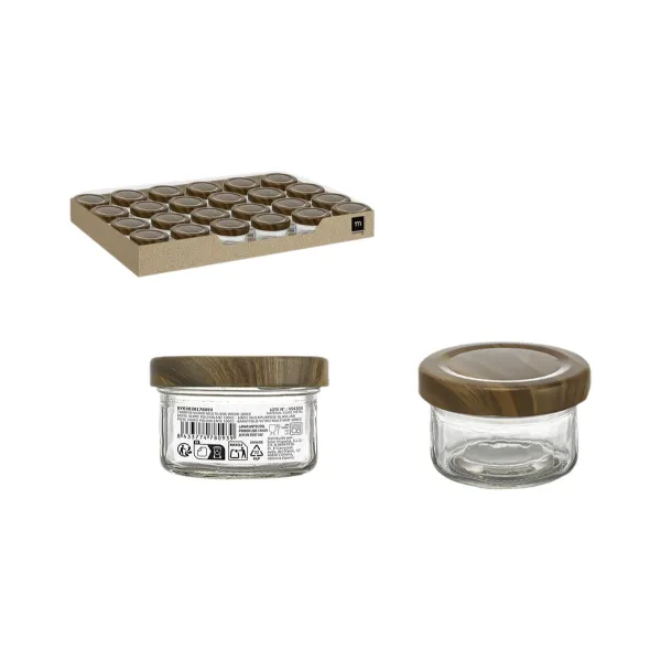 Стеклянная банка La Mediterránea WOOD 100 ml (72 штук)