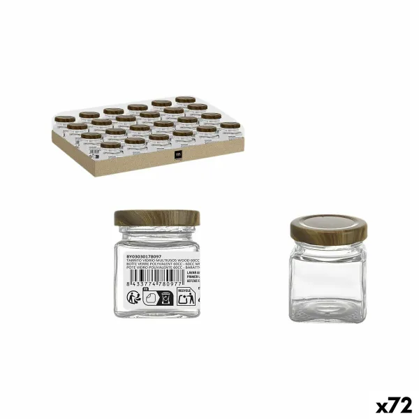 Стеклянная банка La Mediterránea WOOD 60 ml (72 штук)