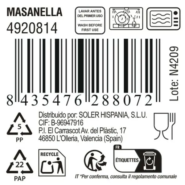 Krūze Inde Masanella 440 ml (18 gb.)