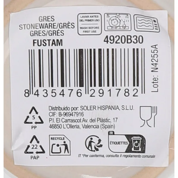 Mug Inde Fustam 310 ml (36 Units)