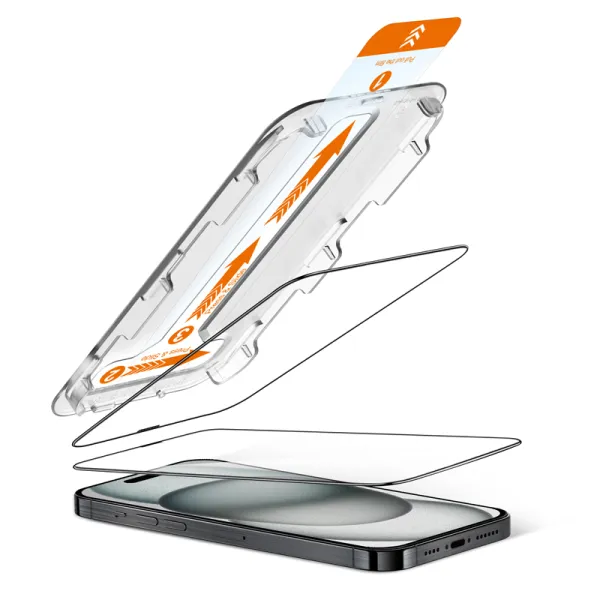 Crong EasyShield 2-Pack - Tempered Glass iPhone 16 Plus / iPhone 15 Plus (2 pieces)