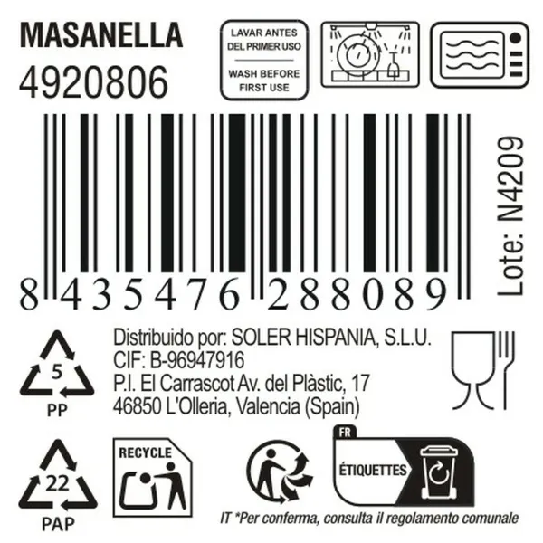 Bowl Inde Masanella 650 ml (18 Units)