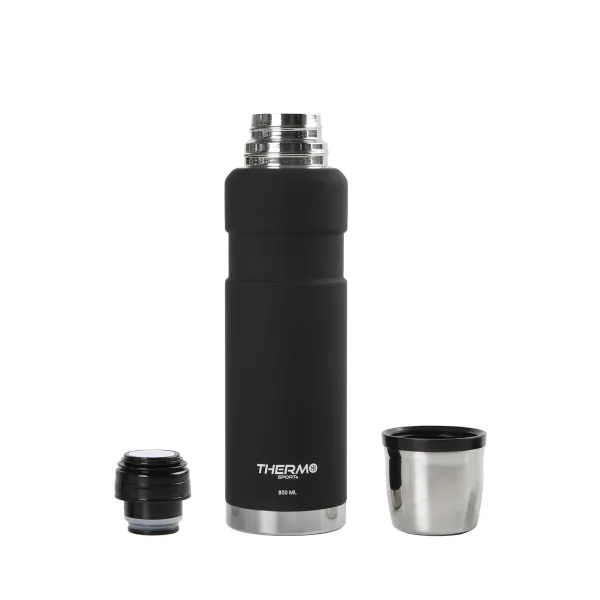 Termo Puodelis ThermoSport Juoda 0,8 L (6 vnt.)