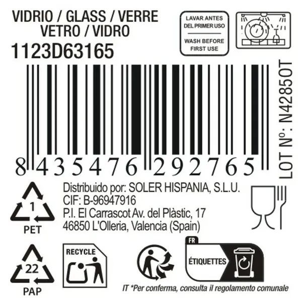 Wineglass La Mediterránea Bois (48 Units)