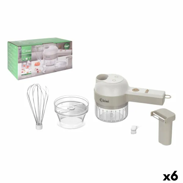 Įkraunamas nešiojamasis mini smulkintuvas Kiwi 200 ml (6 vnt.)