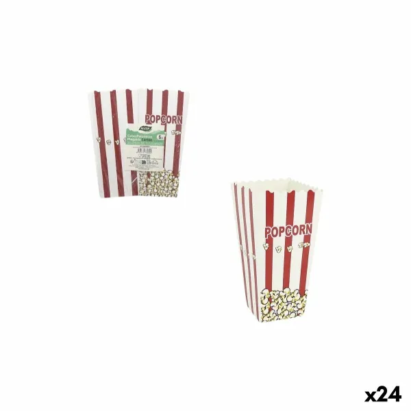 Dėžutės spragintiems popkornams Inde Popcorn (6 Dalys) (24 vnt.)