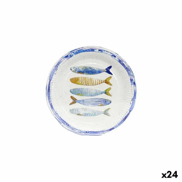 Plate set Inde 23 cm 8 Pieces (24 Units)