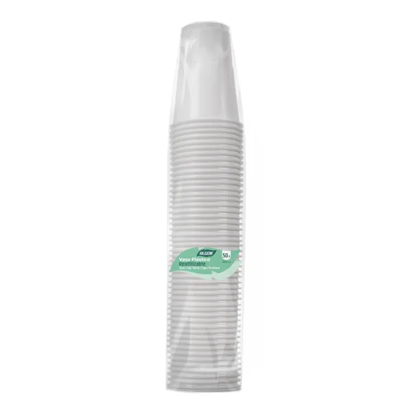 Lasisetti Inde Valkoinen 300 ml 50 Kappaletta (18 osaa)