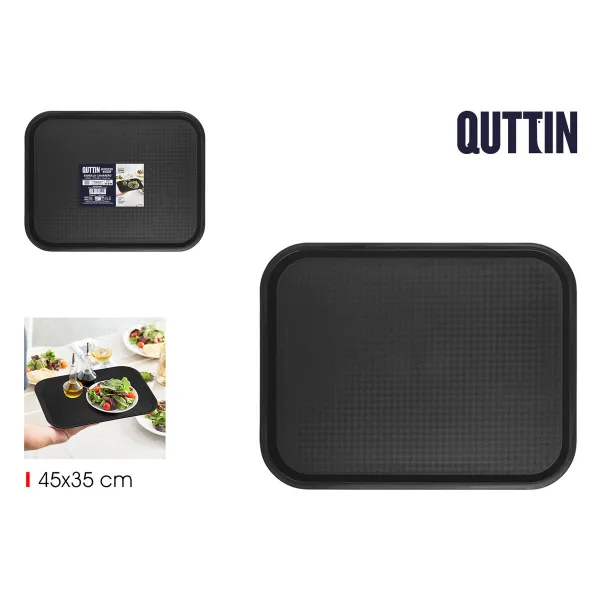 Paplāte Quttin Melns 45 x 35 cm (24 gb.)