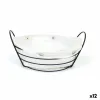 Maizes kaste My Bar Balts Metāls 26 x 23,5 x 11,2 cm (12 gb.)