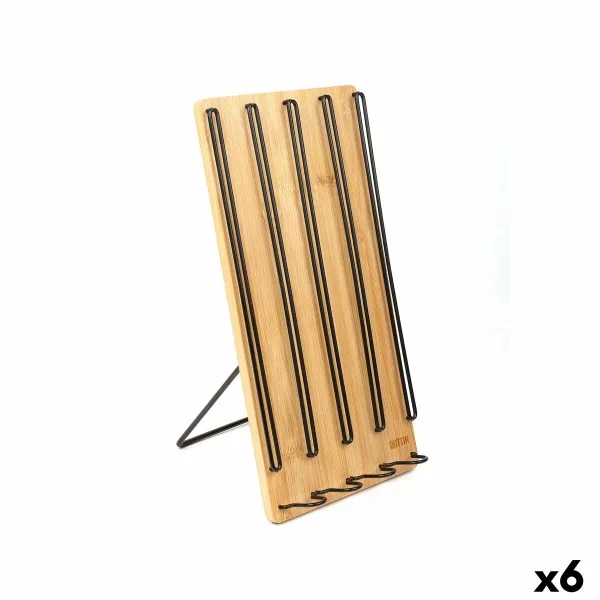 Kahvikapselijärjestelijä Quttin Bambu 35 x 18 x 4 cm 40 Kahvikapselit (6 osaa)