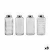 Glass Bottle La Mediterránea Glass Steel 1,8 L (8 Units)