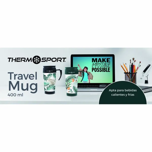 Термокружка с крышкой ThermoSport 400 ml 0,4 l (12 штук)