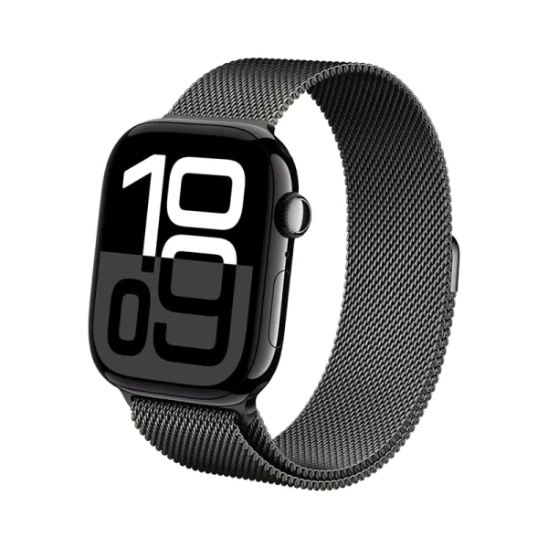Crong Milano Steel - Stainless Steel Strap for Apple Watch 38/40/41/42 mm (Graphite)