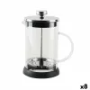 Kanniņa ar filtru augu tējai Quttin Borosilikāta glāze 800 ml 16 x 11 x 18 cm (8 gb.)