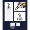 Cruet Quttin Transparent Silver Glass 5,5 x 5,5 x 20,5 cm (12 Units)