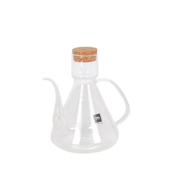 Cruet La Mediterránea Bell Transparent Silicone Borosilicate Glass 1 L (4 Units)