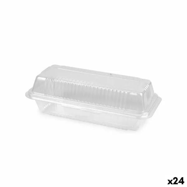 Uudelleen käytettävä ruoka-alustat Algon OPS 22 x 11 x 7 cm (3 Kappaletta) (24 osaa)