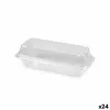 Uudelleen käytettävä ruoka-alustat Algon OPS 22 x 11 x 7 cm (3 Kappaletta) (24 osaa)