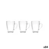 Vnt. kavos puodelių rinkinys La Mediterránea Naira Skaidrus stiklas 90 ml 3 Dalys (24 vnt.)
