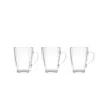 Piece Coffee Cup Set La Mediterránea Naira Transparent Glass 90 ml 3 Pieces (24 Units)