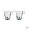 Vnt. kavos puodelių rinkinys La Mediterránea Napoli Abstract Skaidrus stiklas 210 ml 2 Dalys (36 Vienetai)