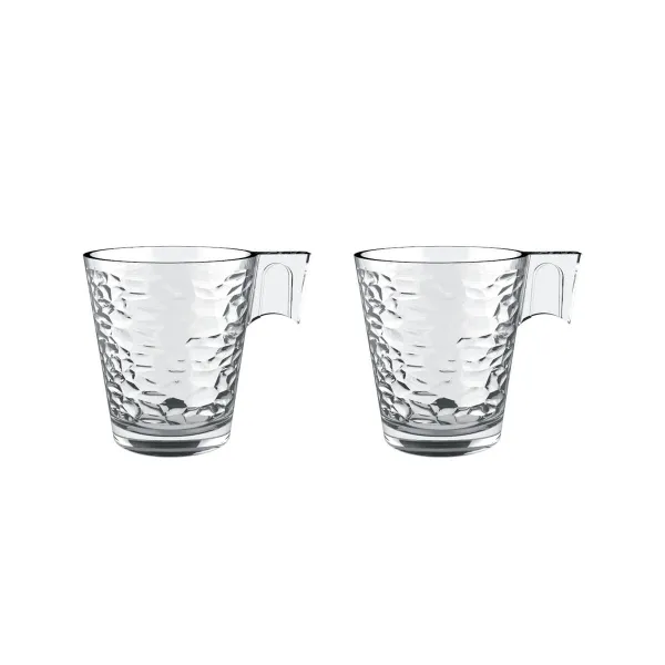 Vnt. kavos puodelių rinkinys La Mediterránea Napoli Abstract Skaidrus stiklas 210 ml 2 Dalys (36 Vienetai)