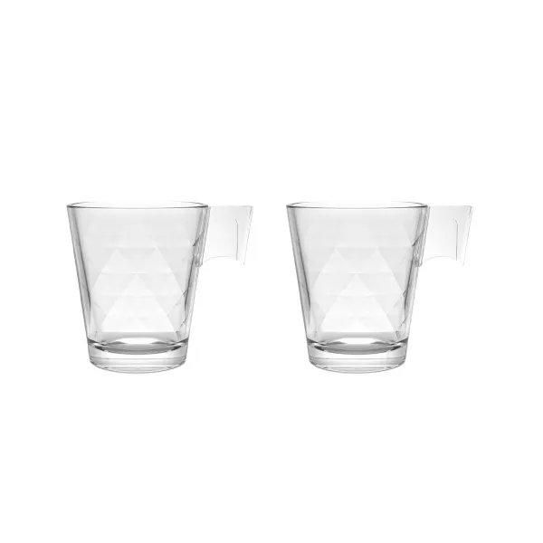 Vnt. kavos puodelių rinkinys La Mediterránea Napoli diamond Skaidrus stiklas 210 ml 2 Dalys (36 Vienetai)