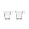 Osainen kahvikuppisetti La Mediterránea Napoli diamond Läpinäkyvä Lasi 210 ml 2 Kappaletta (36 Osaa)