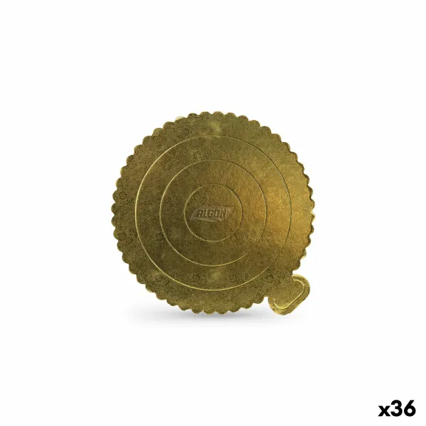 Cake stand Algon Golden 20 x 20 cm (36 Units)