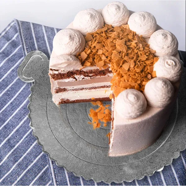 Cake stand Algon Golden 40 x 40 cm (36 Units)