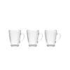 Osainen kahvikuppisetti La Mediterránea Naira Läpinäkyvä Lasi 99 ml 3 Kappaletta (24 osaa)