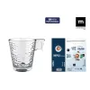 Komplekts ar kafijas tasēm La Mediterránea Napoli abstracto Caurspīdīgs Stikls 80 ml 3 Daudzums (24 gb.)