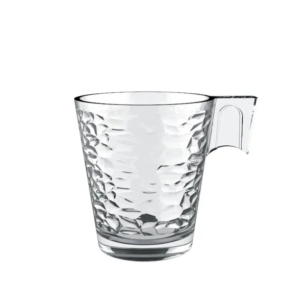 Piece Coffee Cup Set La Mediterránea Napoli abstracto Transparent Glass 80 ml 3 Pieces (24 Units)
