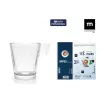 Komplekts ar kafijas tasēm La Mediterránea Napoli diamond Caurspīdīgs Stikls 80 ml 3 Daudzums (24 gb.)
