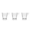 Vnt. kavos puodelių rinkinys La Mediterránea Napoli diamond Skaidrus stiklas 80 ml 3 Dalys (24 vnt.)