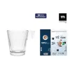 Komplekts ar kafijas tasēm La Mediterránea Napoli lineal Caurspīdīgs Stikls 80 ml 3 Daudzums (24 gb.)