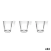 Vnt. kavos puodelių rinkinys La Mediterránea Napoli liso Skaidrus stiklas 80 ml 3 Dalys (24 vnt.)