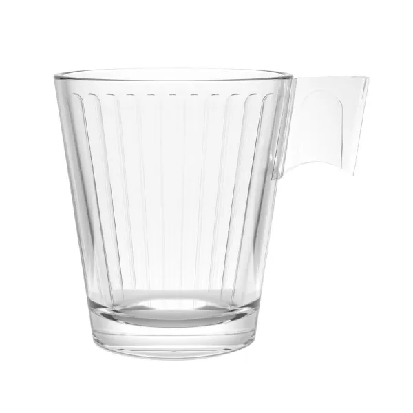 Piece Coffee Cup Set La Mediterránea Napoli lineal Transparent Glass 210 ml 2 Pieces (36 Units)