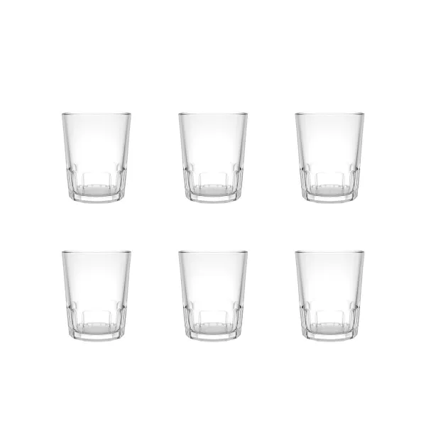 Lasisetti La Mediterránea Cairo Läpinäkyvä Lasi 110 ml 6 Kappaletta (24 osaa)