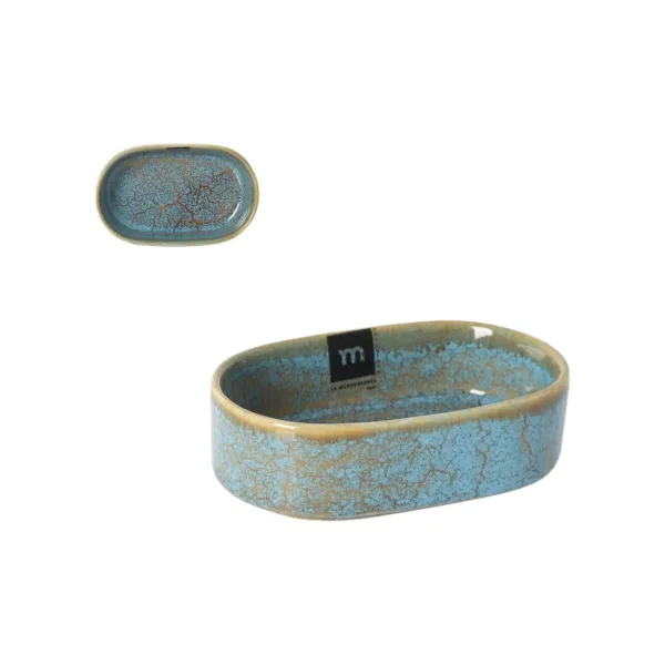 Serviravimo Lėkštė La Mediterránea Scratch blue 13 x 8 x 4 cm (24 vnt.)