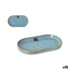 Pasniegšanas Plate La Mediterránea Scratch  blue Porcelāns Ovāls 20,6 x 11,7 x 2,3 cm (18 gb.)